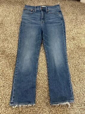 Madewell Slim Demi Boot Jean in Medium Wash